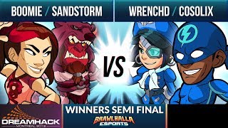 Sandstorm amp Boomie vs Cosolix amp Wrenchd  Winners Semi Final  DreamHack Montreal 2019 2v2 [upl. by Frasch]