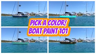 Sailboat Paint Decisions Decisions Just Basics  Ep 273  Lady K Sailing [upl. by Stillmann489]