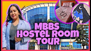 Govt Medical College HOSTEL ROOM TOUR 🩺 MBBS M1st year  Furniture Sharing NEET 2022 [upl. by Dara]