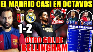 El MADRID ACARICIA los OCTAVOS tras GANAR 12 al BRAGA  OTRO GOL de BELLINGHAM  JORNADA CHAMPIONS [upl. by Lloyd192]