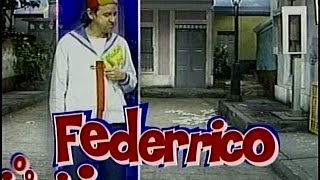 Federrico con Carlos Villagrán  RCTV 1983 [upl. by Nomaid]