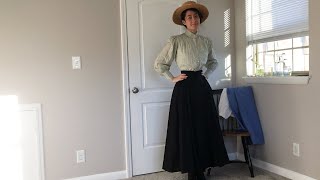 Getting Dressed in Edwardian Working Class Clothes [upl. by Freeborn]