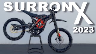 NEW 2023 Surron X Electric Dirt Bike  OFFICIAL Unboxing Test amp Review [upl. by Hairam]