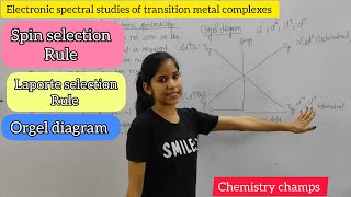 Selection rule  Orgel diagram L 2  Msc chemistry  Electronic spectral of coordination compounds [upl. by Ahseikan]