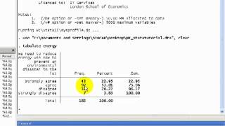 STATA Tutorials Describing an Ordinal Variable [upl. by Nobel]