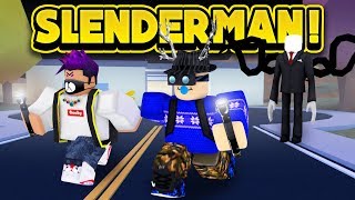 INSANE SLENDERMAN HACKER IN JAILBREAK ROBLOX Jailbreak [upl. by Ahsekad317]