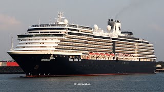 OOSTERDAM  the fantastic ship horn of the Holland America Line cruise ship  4KQualityVideo [upl. by Remmos257]