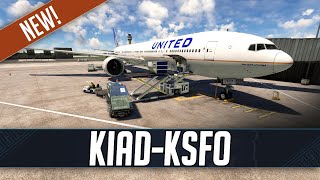 MSFS LIVE  Real World United OPS  PMDG 777300ER  NEW FlightBeam San Francisco KSFO [upl. by Nohpets]