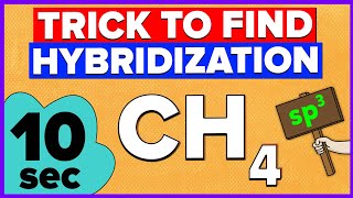 How to calculate Hybridization Easy Trick [upl. by Aloisia301]