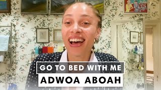 Model Adwoa Aboahs Nighttime Skincare Routine  Go To Bed With Me  Harpers BAZAAR [upl. by Lewej651]