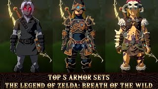 The Legend of Zelda Breath of the Wild  Top 5 Armor Sets amp How to Get Them  RasouliPlays [upl. by Orv491]