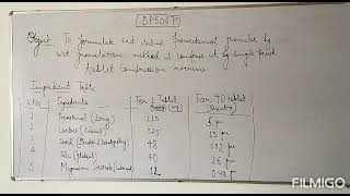 Tablet Manufacturing in Lab Granulation amp Compression [upl. by Land312]