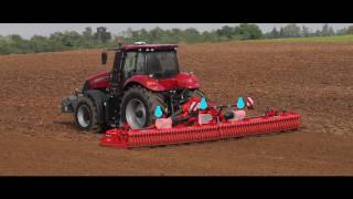 KUHN HR 1040 R  Large width power harrow in action [upl. by Aretahs811]