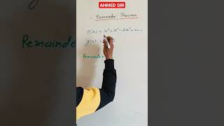 Remainder Theorem Class 9th shorts [upl. by Clance]