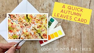 Quick Watercolour Autumn Leaves [upl. by Lincoln659]