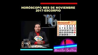 Horóscopo del mes de noviembre para escorpio por Reynaldo Silva [upl. by Corydon]