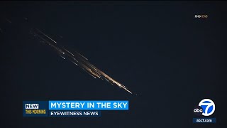 Did you see it Strange lights streak across SoCal skies [upl. by Miah]