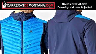 Salomon Haloes Down Hybrid Hoodie jacket Chaqueta plumas híbrida para deportes montaña por Mayayo [upl. by Hermon]