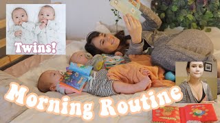 Young TWIN mom MORNING Routine [upl. by Yalonda469]