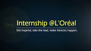 Internship Experience at LOréal [upl. by Eleirbag]