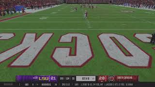 Shutdown defense 2nd half LSU vs SCAR Heisman sliders version 2 download today [upl. by Nayllij]