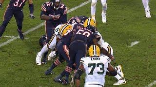 Davante Adams Knocked Out On Brutal Hit By Danny Trevathan  Bears vs Packers  NFL [upl. by Nnylyram]