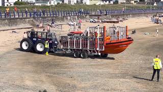 RNLI Lifeboat launch Trearddur Bay 27th May 2023 Atlantic 85 [upl. by Maker386]