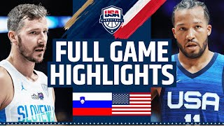 SLOVENIA vs USA SHOWCASE  FULL GAME HIGHLIGHTS  August 12 2023 [upl. by Epps647]