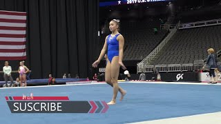 Aleah Finnegan Podium Training Floor 2019 U S Gymnastics Championships 60 FPS 4K BY ELO 3840x2160 [upl. by Nylaehs44]