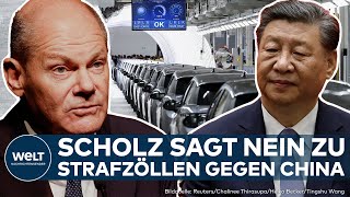 AMPELZOFF EUStaaten stimmen über Strafzölle für chinesische EAutos ab – Scholz spricht Machtwort [upl. by Thomasa936]