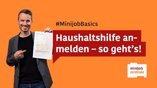 Minijob im Privathaushalt – so einfach ist die Anmeldung [upl. by Karlene]