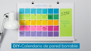 Hazlo tú mismo  Calendario de pared borrable [upl. by Yssis]