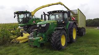 Wieringa Bedum maishakselen John Deere 8400i 7530 6215R Kaweco Radium [upl. by Emerald]