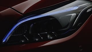 Preview of the new MULTIBEAM LED headlamp system  MercedesBenz original [upl. by Eibloc]