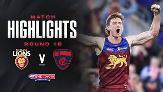 Brisbane v Melbourne Highlights  Round 16 2024  AFL [upl. by Aifoz]