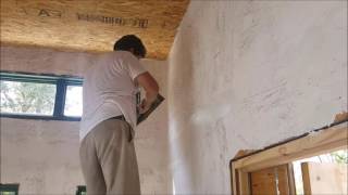 Plastering amp Painting OSB walls the Houses Built Tiny way [upl. by Baumbaugh]