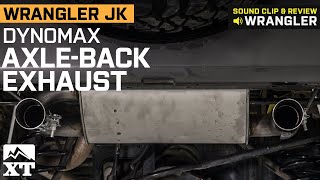 Jeep Wrangler JK Dynomax Super Turbo AxleBack Exhaust Review amp Sound Clip [upl. by Uht]