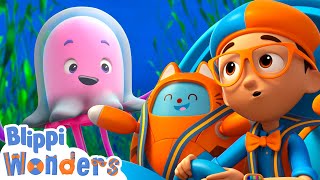 Blippi explores the Ocean floor  Blippi Wonders Educational Videos for Kids [upl. by Birgitta]