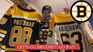 Unboxing Boston Bruins Black Jersey amp 100th Anniversary Cream Jersey [upl. by Llahsram]