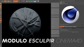 Modulo ESCULPIR  Sculpting  en Cinema 4D R14 [upl. by Namrac768]