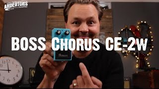 BOSS CE2w WAZA Craft Chorus Pedal [upl. by Anina]