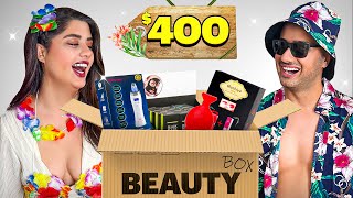 جعبه شانسی چهارصد دلاری خریدیم 🎁🔥 Mystery Beauty Box [upl. by Chew850]