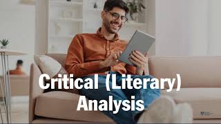 Critical Literary Analysis [upl. by Bonney]