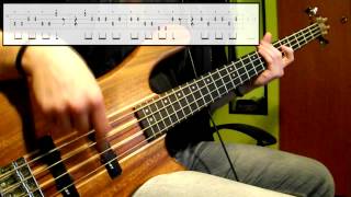 Stevie Wonder  Master Blaster Jammin Bass Cover Play Along Tabs In Video [upl. by Randie]