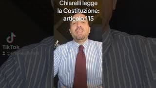 Chiarelli legge la Costituzione articolo 115 [upl. by Anal]