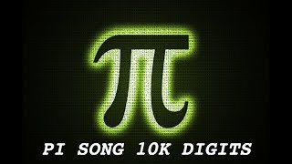 Pi Song Extended 10000 Digits [upl. by Nauq300]