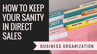 How to KEEP YOUR SANITY in Direct Sales Business Organization [upl. by Akiam]