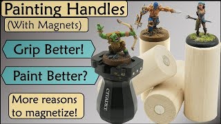 Painting Handles Use magnets to help hold your minis while you prime and paint [upl. by Mackenzie640]