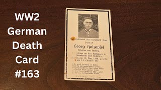 WW2 German Death Card 163 [upl. by Anoed260]