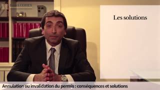 Invalidation ou annulation du permis  conséquences et solutions [upl. by Neleag]